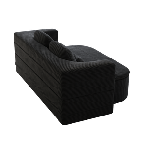 2-in-1 Convertible Sleeper Foam <b>Sofa</b> Bed 75 2 Foldable Blanket Corduroy Floor <b>Folding</b> <b>Sofa</b> Multi-Functional Product Category - Product Image 4