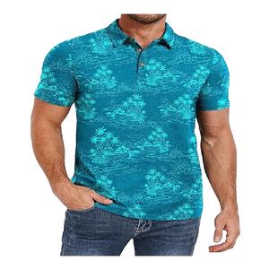 Bangladesh fabrica polos con estampado a color, diseño personalizado a la moda, tallas grandes, estilo casual y elegante para hombres. - Product Image 1