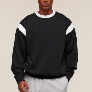 New design two color design Men's Clothing Streetwear Hoodies <b>Sweatshirts</b> Top Quality 100% Cotton <b>sweatshirt</b> for men - Product Image 4