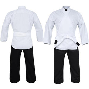 Ensemble d'uniformes de karaté personnalisés en tissu épais de coton pour adultes et jeunes, entraînement d'arts martiaux, compétition de Kata, taille personnalisée, OEM - Product Image 1