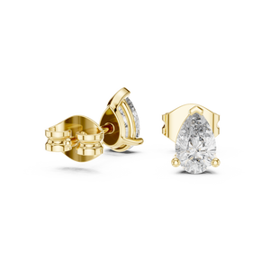 Pendientes con Diamantes Cultivados en Laboratorio de 0.5CT, Corte Pera, Engastados en Oro Blanco de 18KT, para Mujer, Regalo de Compromiso, Boda, San Valentín, Uso Diario - Product Image 6