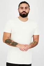 T-shirts personnalisés à col rond en tricot 100% coton à manches courtes, décontractés, vierges, OEM avec impression de logo simple, sur mesure - Product Image 4