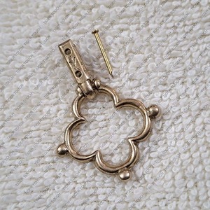 Hebilla medieval QUATREFOIL, colgante para cinturón medieval, soporte para colgar bolsos, llaves, rosarios y carteras TT-7905 - Product Image 2