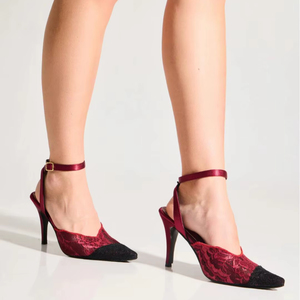 Designer Beaded Crystal-Encrusted 3.5 Inches Stiletto Heels | Luxury Rhinestone Pointed-Toe <b>Pumps</b> | Elegant Wedding Evening - Product Image 1