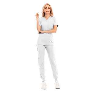 Blouse de laboratoire sur mesure de précision, tissu résistant aux produits chimiques, vêtements de travail pour la recherche, uniforme d'hôpital unisexe - Product Image 4