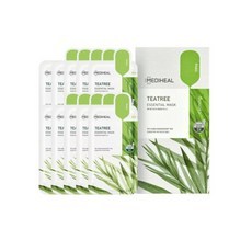 Maschera Viso Essenziale al Tea Tree Mediheal, 10 Fogli/Set, Trattamento Anti-Acne con Ingredienti Erboristici, Set Scontato da 10 Pezzi - Product Image 1
