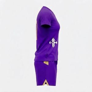 Uniforme de Fútbol de Primera Calidad para Mujer, Cuello en V, Manga Corta con Cierre de Pullover, Logotipo Blanco, Material de Alta Calidad, Corte Regular - Product Image 4