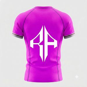 Camiseta Deportiva de Manga Corta para Hombre, Cuello Redondo, Sublimación de Alta Calidad, Secado Rápido, Transpirable, Spandex/Poliéster, para MMA - Product Image 3