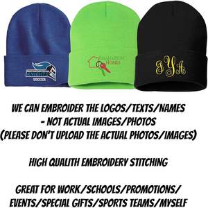 Gorro de Invierno Personalizado Unisex Sp12 con Bordado Personalizado, Diseña Tus Propios Logotipos y Textos - Product Image 4