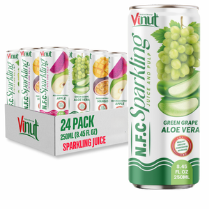 Bebida de Jugo de Aloe Vera con Pulpa, Refrescante, en Botella de Plástico Premium de 330 ml, VINUT, Importador Mayorista, Nam Viet Foods, 24 Meses - Product Image 1