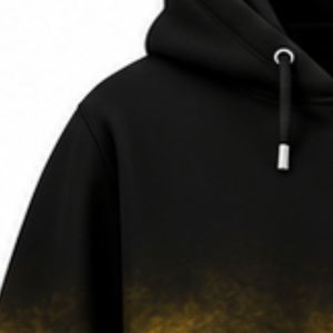 Sudadera con Capucha Oversize Personalizada Sigma Gamma Rho para Mujer, Teñida con Técnica Tie-Dye, Color Negro y Dorado, con Letras Griegas, Sudadera de Forro Polar Informal para Hermandad - Product Image 6