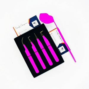 Ensemble de pinces à cils antistatiques durables en acier inoxydable Somofy Enterprises, outils de précision 45/75/90, pointe lisse, boîte de 10 mm - Product Image 2