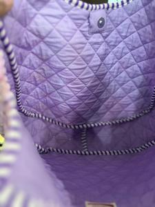 Hand Block Printed Quilted Cotton Tote <b>Bag</b> for Lady Bohemian Floral Design Magnetic Closure <b>Large</b> Size <b>Beach</b> & Daily Use - Product Image 6
