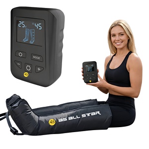 Masseur pour pieds et jambes à compression d'air 4 chambres, portable, sans fil, rechargeable, pour la récupération sportive et l'usage domestique, CE OEM ODM - Product Image 1