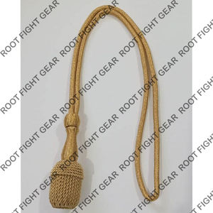 Noeud d'épée fabriqué à la main cordon de style or conception de gland fin pour l'équipement de défense personnelle Regalia Performances Cosplay robes - Product Image 5