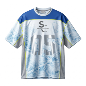 Custom O-Neck Sublimated Jerseys High Quality 100% <b>Polyester</b> Breathable & Quick dry Lightweight Fabric Sport Jersey <b>t</b> <b>shirt</b> - Product Image 1