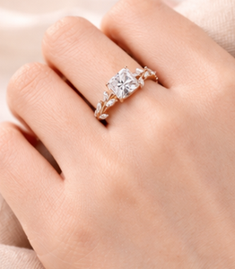 Nuevo Diseño, Anillo de Oro Amarillo de 18K, 14K, 10K, con Diamante Cultivado en Laboratorio, Corte Radiante, Certificado por IGI, 3-6g, Regalo de Boda para Mujer - Product Image 3