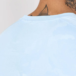 T-shirt compressé 100 % coton, jersey sportif, coupe classique, col extensible, respirant, écologique - Product Image 6