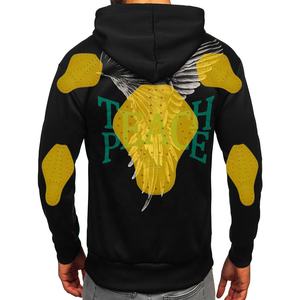 Sweat à capuche de moto en Kevlar noir, fabriqué sur mesure, avec poches kangourou, unisexe, homologué CE, protection - Product Image 3