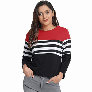 Camiseta de algodón de manga larga para mujer 2026, cuello redondo ligero, corte moderno, estilo casual de manga completa - Product Image 6