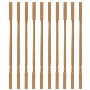 Wooden Baluster Spindle Stair Parts Columns Pillars Modern Design <b>Wall</b> Mounted Stair <b>Railings</b> Handrails Apartment Villa - Product Image 1