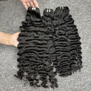 Paquets de cheveux de trame humaine de vague d'eau vendeur de cheveux de temple 100% extensions naturelles vietnamiennes non traitées de cheveux humains - Product Image 2