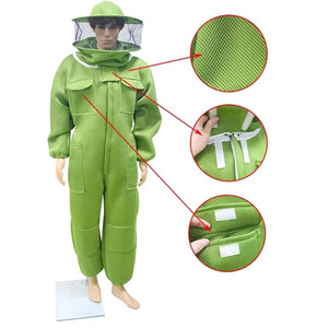 Combinaisons d'apiculture pour hommes et femmes, combinaison de protection complète contre les abeilles avec capuche et voile pour apiculteurs professionnels et débutants - Product Image 5