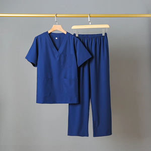 Envío Rápido, Pedidos al por Mayor, Uniformes de Enfermera Quirúrgica de Tela Elástica, Uniformes Médicos con Bolsillos y Logotipo Personalizado - Product Image 6