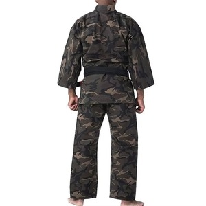 Kimono de BJJ camouflage pour hommes, 100% polyester, coupe régulière, respirant, vêtements d'arts martiaux, uniforme adulte disponible à la vente en ligne - Product Image 6