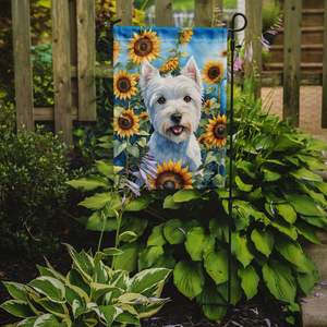Multicolor Westie Sunflowers Garden Flag Decorative Mailbox & Patio Artwork for <b>Yard</b> Flower Beds Lawn <b>Signs</b> Size - Product Image 2