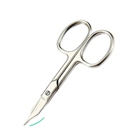 Ciseaux à cuticules professionnels au meilleur prix, lame incurvée en acier carbone de haute qualité, manche durable en acier inoxydable