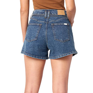 Shorts de Mezclilla Rectos de Cintura Alta, Estilo Americano, Casuales para Mujer, con un Corte Moderno - Product Image 5