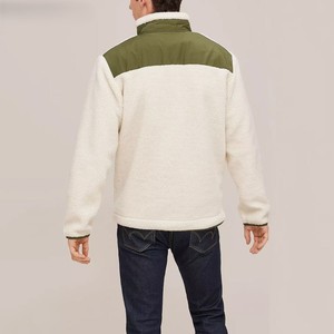 OEM New Design Full Zipper Polar Fleece <b>Warm</b> Winter <b>Jackets</b> Stand Collar Fluffy Durable Fabric Men's Wear Sherpa Fleece <b>Jackets</b> - Product Image 2