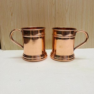 Mug en cuivre artisanal moderne, écologique, taille personnalisée, cadeau d'affaires, pour la vodka et la bière (norme russe), pour usage domestique - Product Image 3