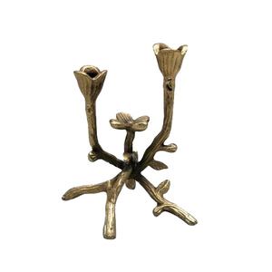 High Quality <b>Small</b> Flower <b>Candle</b> Stand 3 Pillar <b>Candle</b> Holder for Decoration Latest Design <b>Candle</b> Holder - Product Image 1