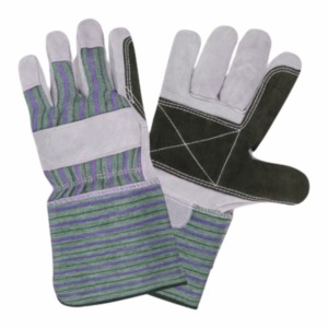 Guantes de Trabajo de Cuero con Costuras Reforzadas, Guantes Industriales Resistentes con Doble Capa en la Palma, Guantes de Seguridad - Product Image 4