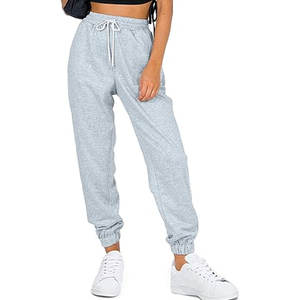 Pantalon de survêtement cintré pour femme, pantalon de jogging athlétique et pantalon de détente avec poches, pantalon de jogging confortable à taille haute et doux pour la salle de sport - Product Image 1