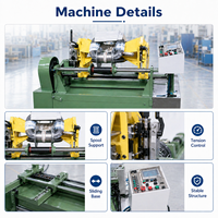Machine d'enroulement de bobines à noyau enroulé LEADWIN, commande PLC, haute vitesse, 320 tr/min, fournie par l'usine