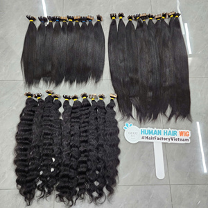 Extensiones de Cabello Humano GUGU, Cabello Virgen Vietnamita, Negro Natural, Largo y Liso, Doble Trama - Product Image 1