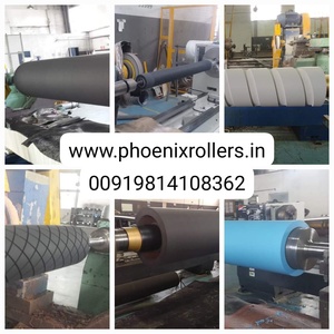 Rodillo de silicona resistente a altas temperaturas personalizado, sin potencia revestimiento de goma, rodillo de material PU SBR resistente al desgaste - Product Image 3