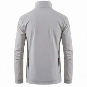 <b>Men</b> Ice Silk Sun Protection Stand Zipper Front Thin <b>Summer</b> Lightweight Windbreaker Waterproof Outdoor Sports <b>Coat</b> Breathable - Product Image 3