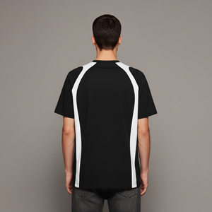 Camisetas de Hip Hop para Hombre, Casuales, 100% Algodón, Corte Holgado, con Logotipo Impreso Digital Personalizado, Paneles Blancos Sólidos, Transpirables, Venta al Por Mayor - Product Image 2