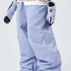 กางเกงสกีกันน้ำกันลมแบบมีฉนวนกันความร้อนสำหรับผู้ชายและผู้หญิง ไซส์ใหญ่ กางเกงสโนว์บอร์ดสำหรับฤดูหนาว อุ่นสบาย ระบายอากาศได้ดี ทรงขากว้าง เหมาะสำหรับกีฬากลางแจ้ง - Product Image 1