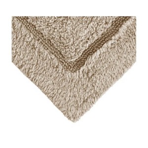 Tapis de bain rectangulaire classique en coton avec dos antidérapant en caoutchouc, design touffeté, épaisseur moyenne, usage domestique - Product Image 2