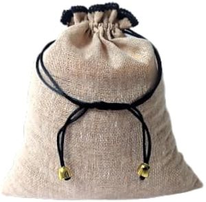 8x10 Inch Jute <b>Drawstring</b> Bag Eco Friendly Burlap <b>Pouch</b> for Apparel Accessories Gift Packaging Custom Logo Reusable Bag - Product Image 2