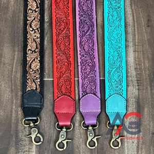 Sangle de remplacement et accessoires pour appareil photo en cuir véritable, style western vintage, faits main, gravés, robustes et durables - Product Image 1