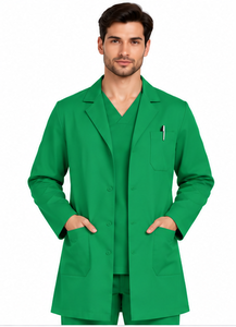 Blouse de laboratoire médicale blanche à manches longues pour hommes et femmes, uniforme de médecin respirant en polycoton pour la pharmacie et la chimie - Product Image 6