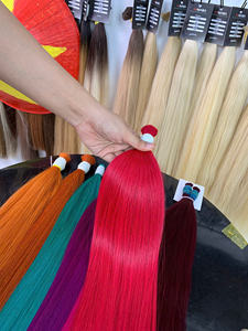 ผมแท้เวียดนามคุณภาพสูงแบบ Super Double Drawn 100% Virgin สีดำ ไม่หลุดร่วง ไม่พันกัน แบบเป็นมัด  ฟอกสีได้ ปลายผมหนาเต็มเส้น - Product Image 4