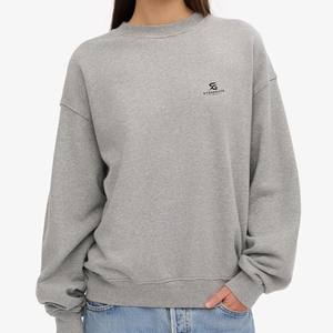 Sudadera deportiva de algodón de manga larga para mujer, talla grande, estilo oversize, informal, para otoño e invierno, estilo urbano con letras. - Product Image 4