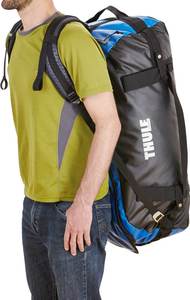 Heavy Duty Tarpaulin Adventure Duffel Bag Waterproof Travel <b>Backpack</b> <b>Large</b> Capacity Rugged Sport Weekender Blue - Product Image 6